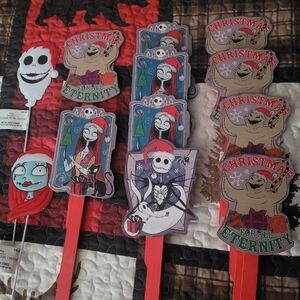 Set of 12 The Nightmare Before Christmas Lawn Stakes